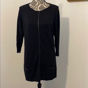 August Silk Beautiful black sweater dress/tunic